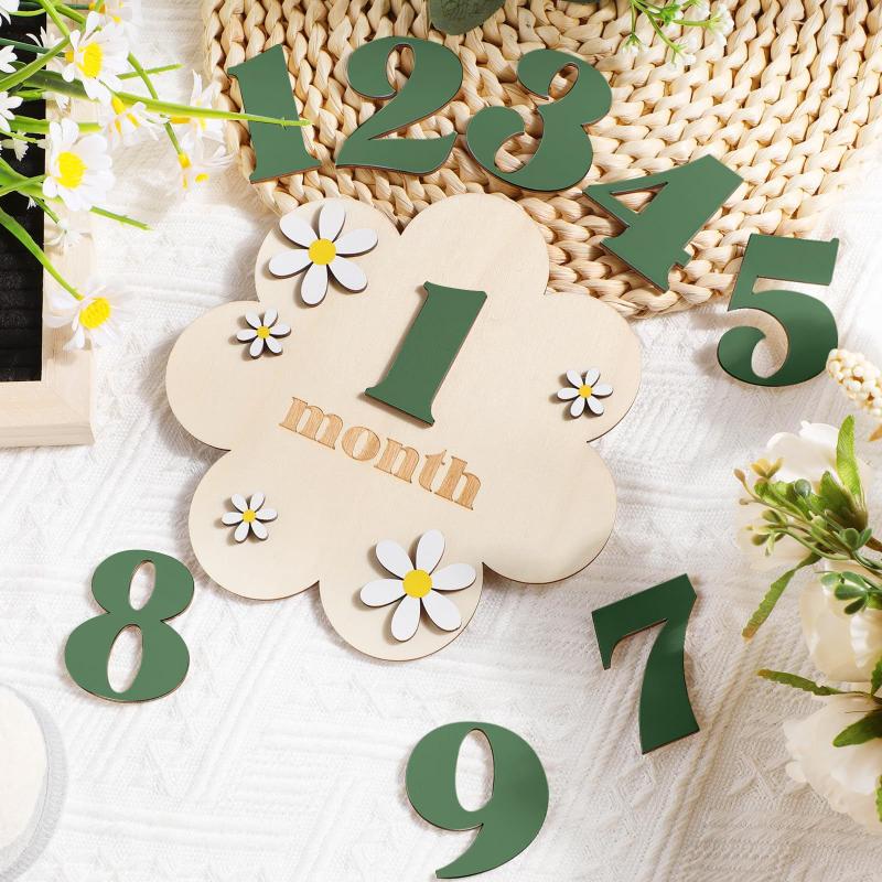 [J] Wooden Baby Monthly Milest - đánh giá và giá Photography Cheat Sheet