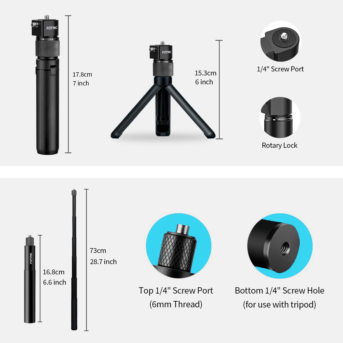 FOTRIC 73cm Invisible Selfie S - đánh giá và giá Photography Basics