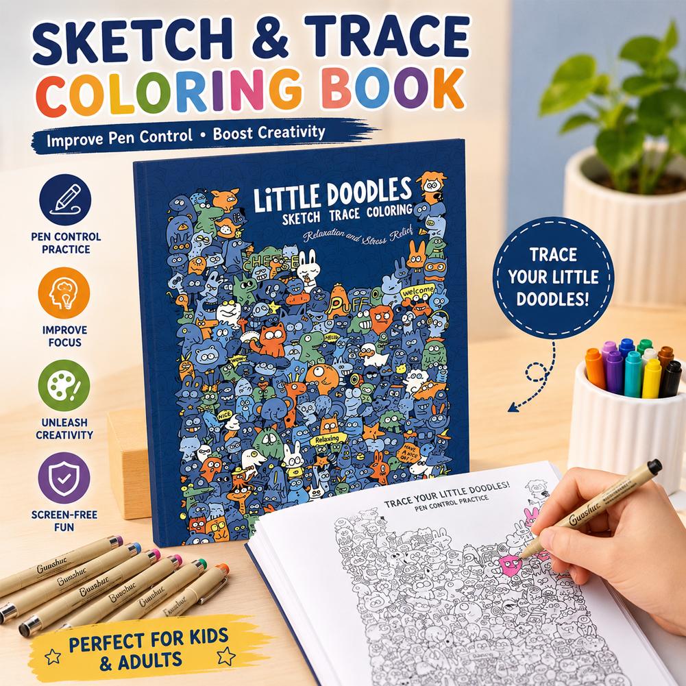 Sketch Trace Coloring Book Lit - đánh giá và giá Photography Book