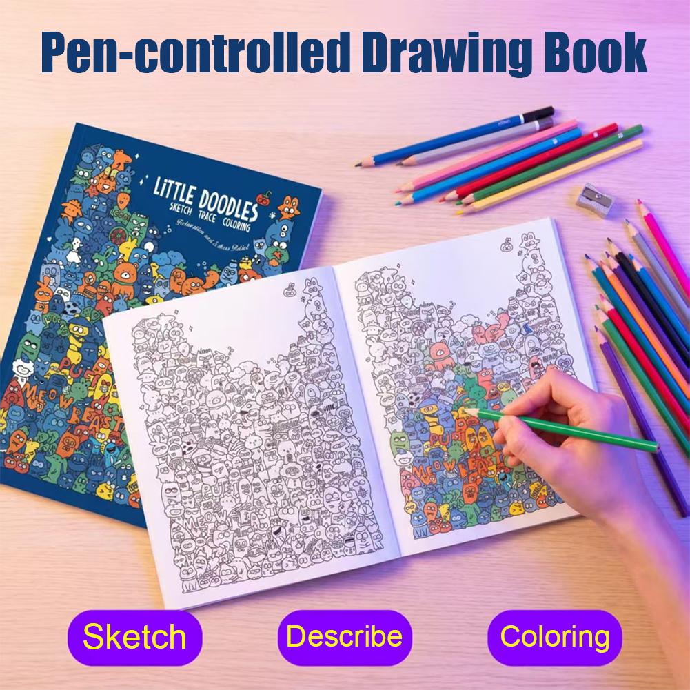 Sketch Trace Coloring Book Lit - đánh giá và giá Photography Book